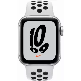 Смарт-часы Apple Watch Nike Series 7 GPS + Cellular 41 мм, чистая платина/черный